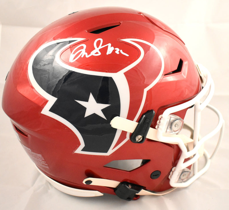 David Montgomery Signed Houston Texans Flash Full Size Speedflex Helmet