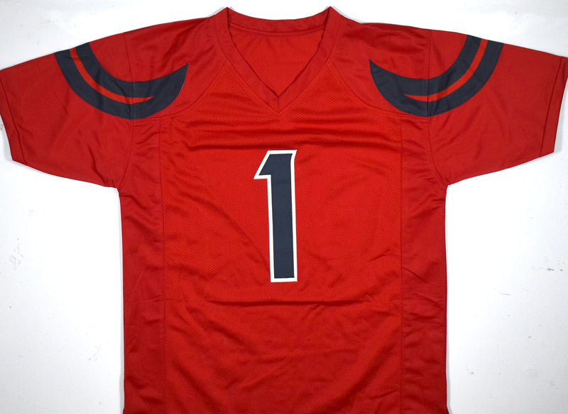 Stefon Diggs Autographed Red Custom Jersey