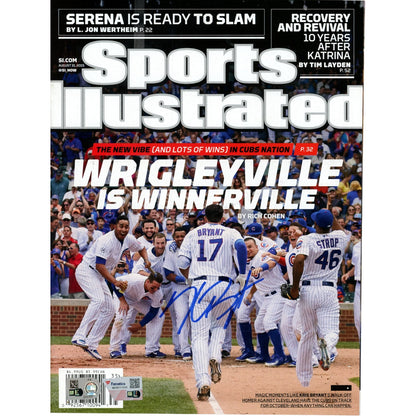 Kris Bryant Autographed Chicago Cubs 2015 Sports Illustrated Magazine