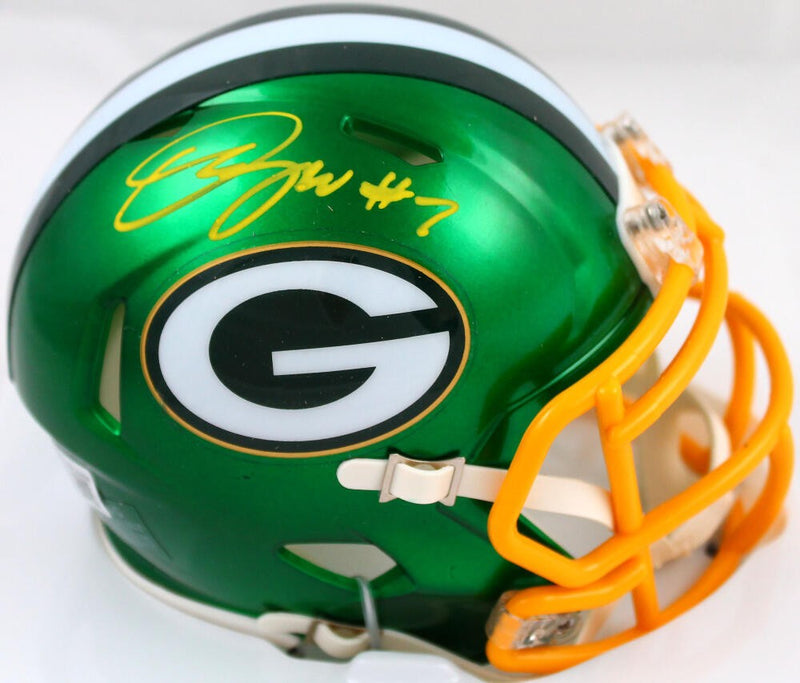 Quay Walker Signed Green Bay Packers Flash Speed Mini Helmet