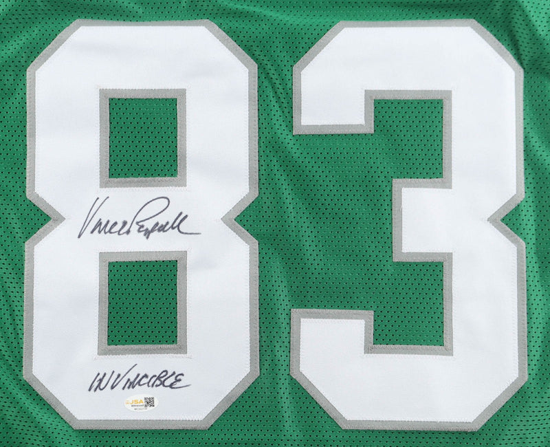 Vince Papale Signed Philadelphia Eagles Custom Jersey - "Invincible"