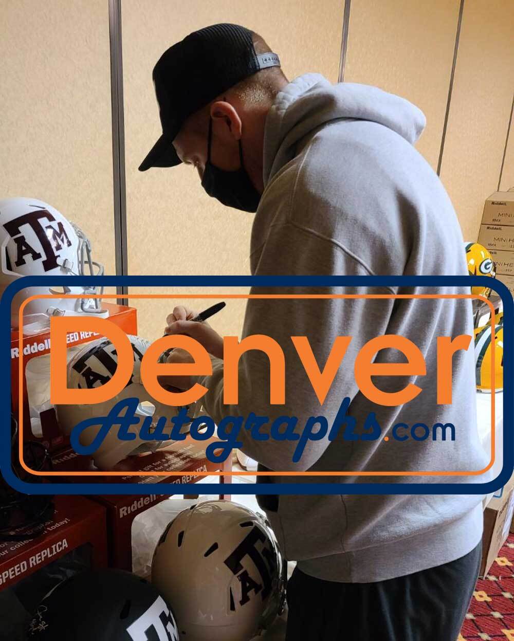 Jace Sternberger Signed Texas A&M Aggies Full Size Helmet "Gig Em" JSA