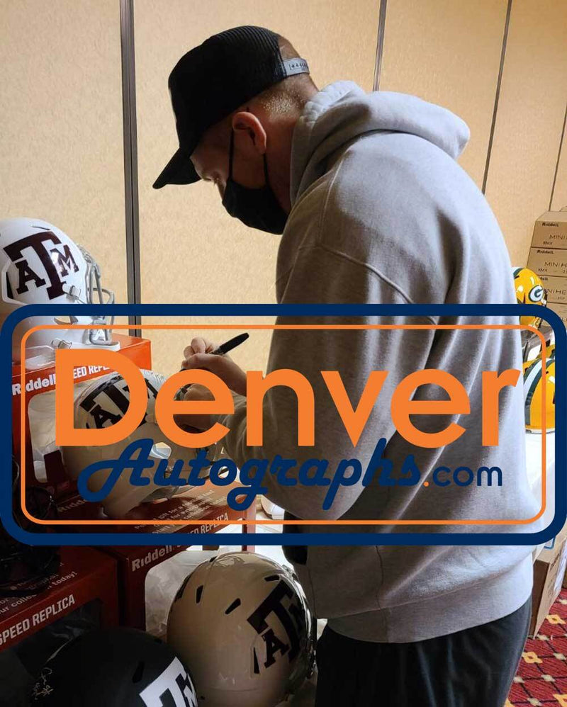 Jace Sternberger Signed Texas A&M Aggies Full Size Helmet "Gig Em" JSA