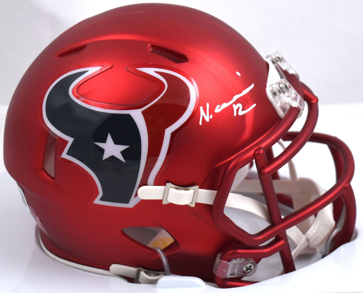 Nico Collins Signed Houston Texans Blaze Speed Mini Helmet