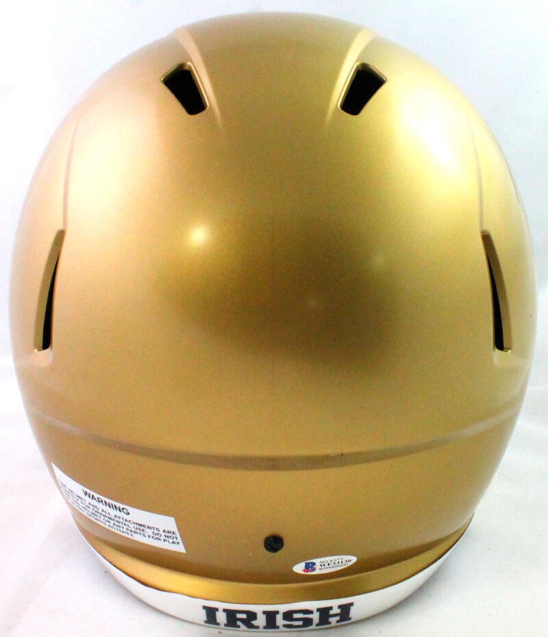 Ian Book Autographed Notre Dame Fighting Irish Full Size Helmet