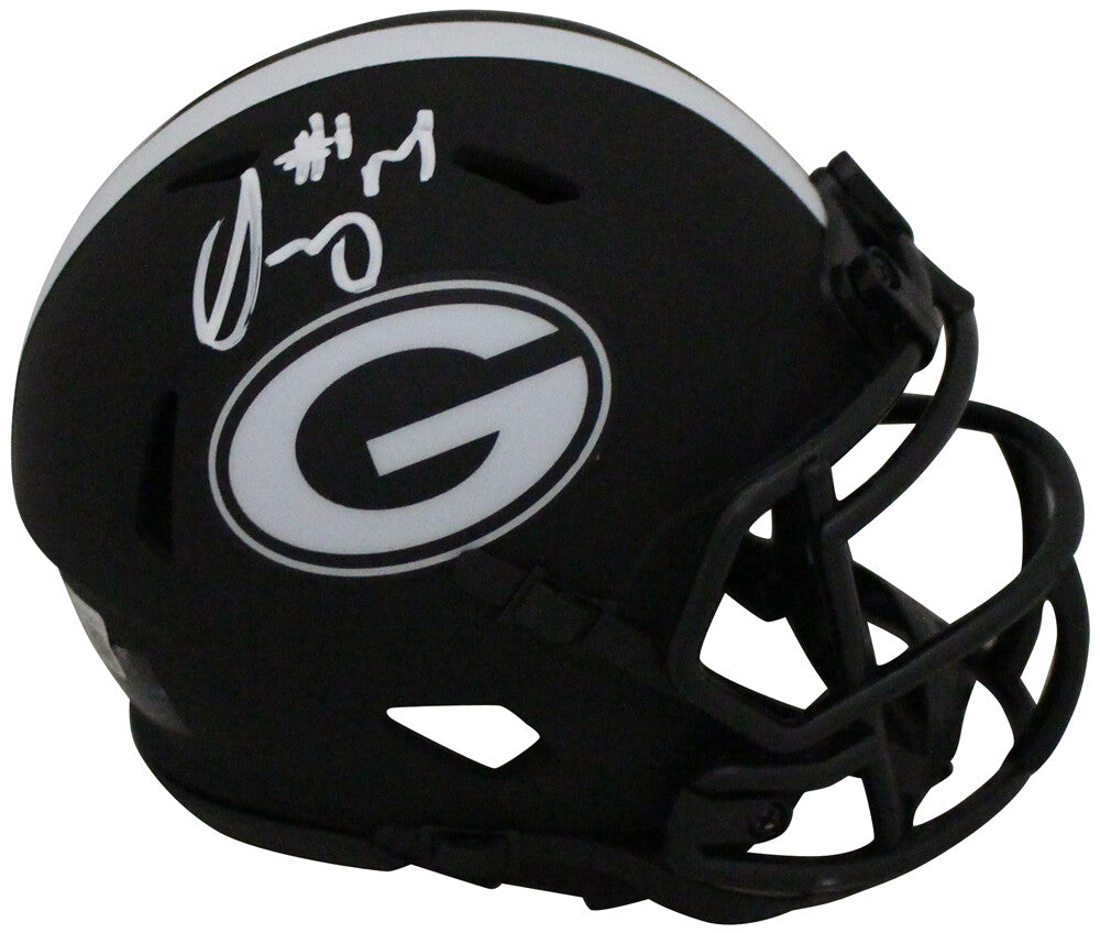 Sony Michel Georgia Bulldogs Autographed Eclipse Mini Helmet BAS