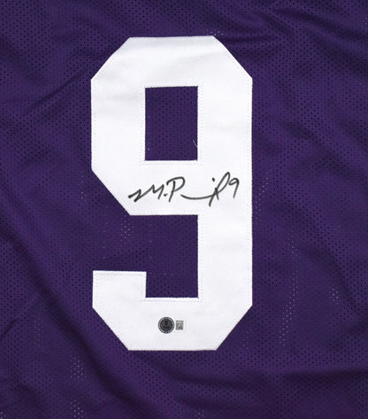 Michael Penix Jr. Autographed Purple Custom Jersey