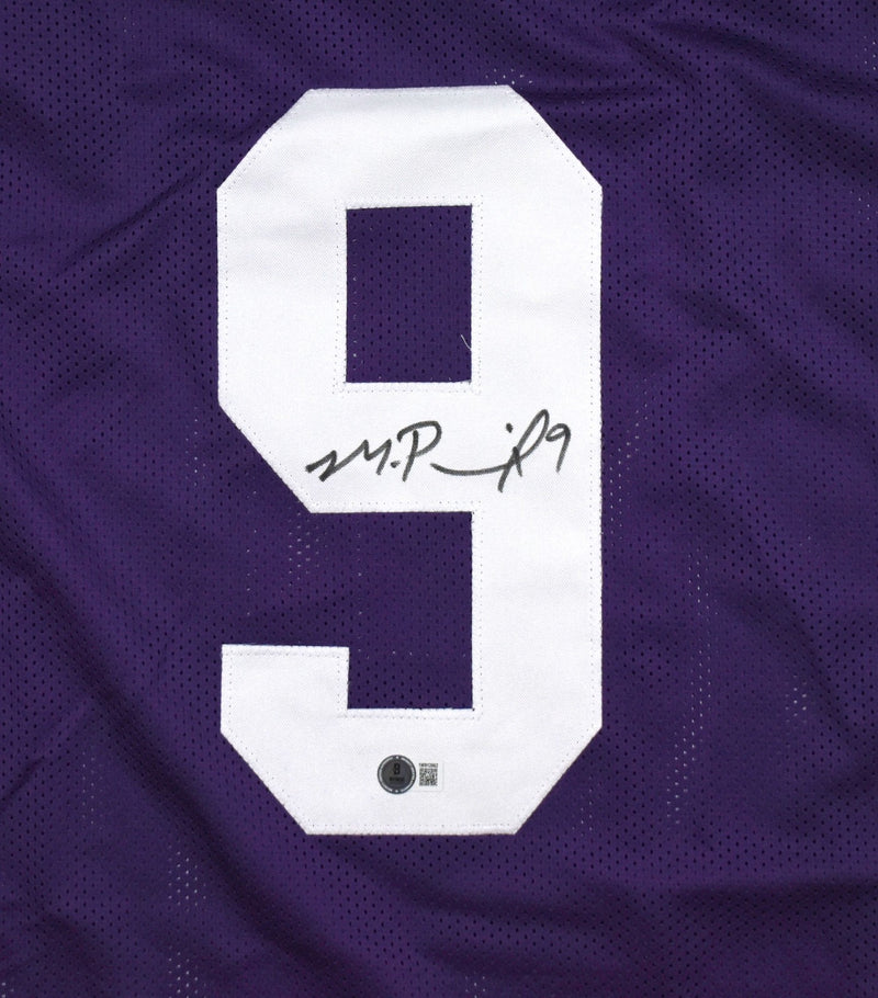 Michael Penix Jr. Autographed Purple Custom Jersey