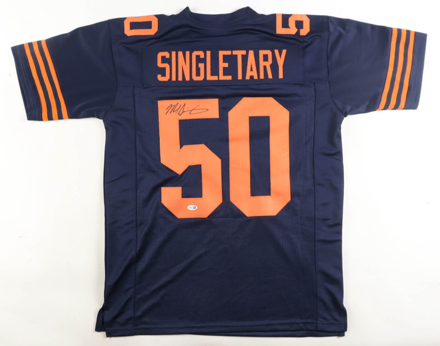 Mike Singletary Signed Chicago Bears Custom Throwback Jersey JSA