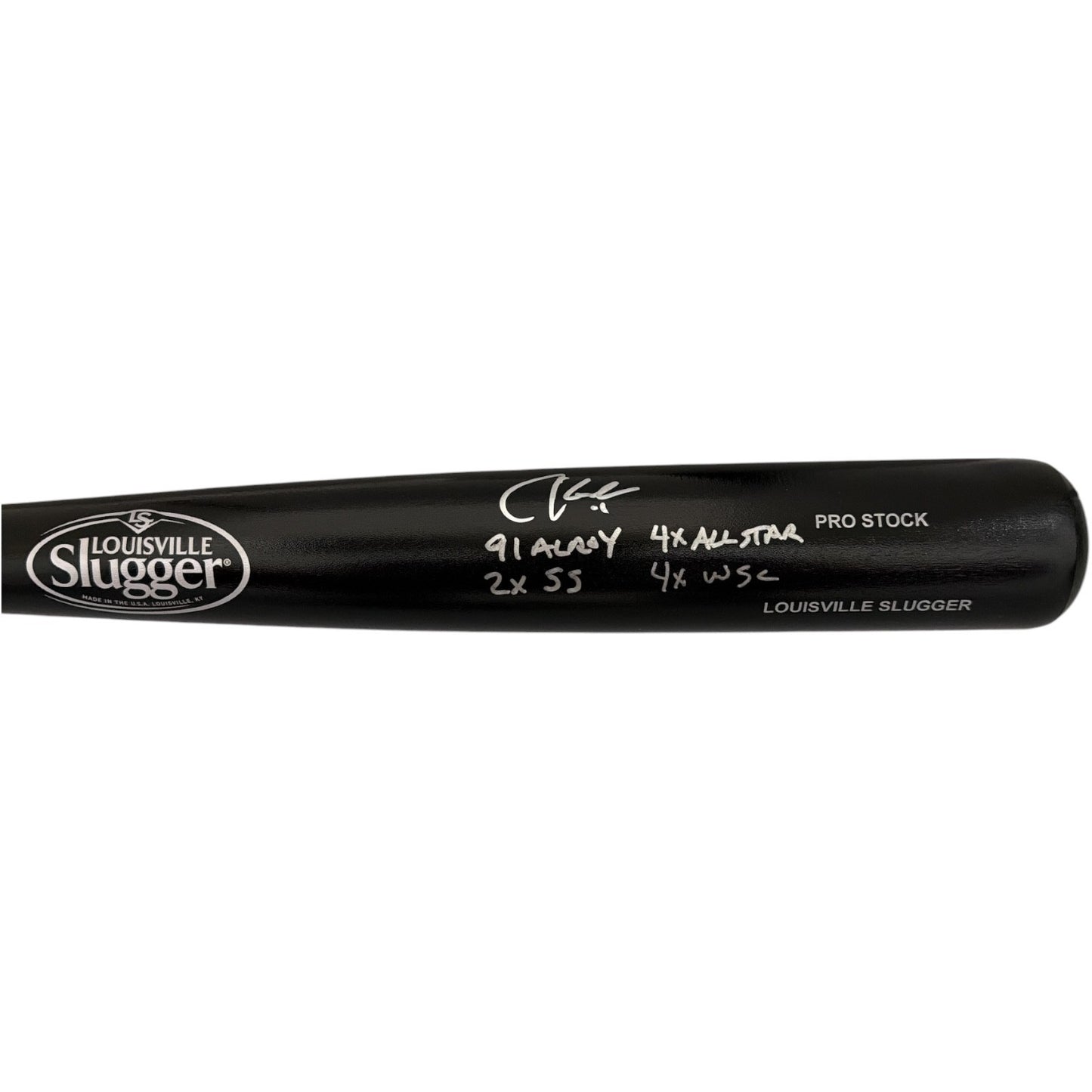 Chuck Knoblauch Signed Louisville Slugger Bat - 4 Inscriptions