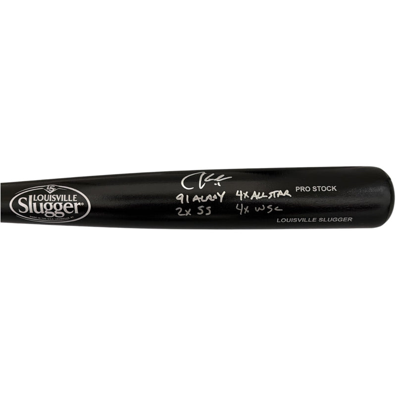 Chuck Knoblauch Signed Louisville Slugger Bat - 4 Inscriptions