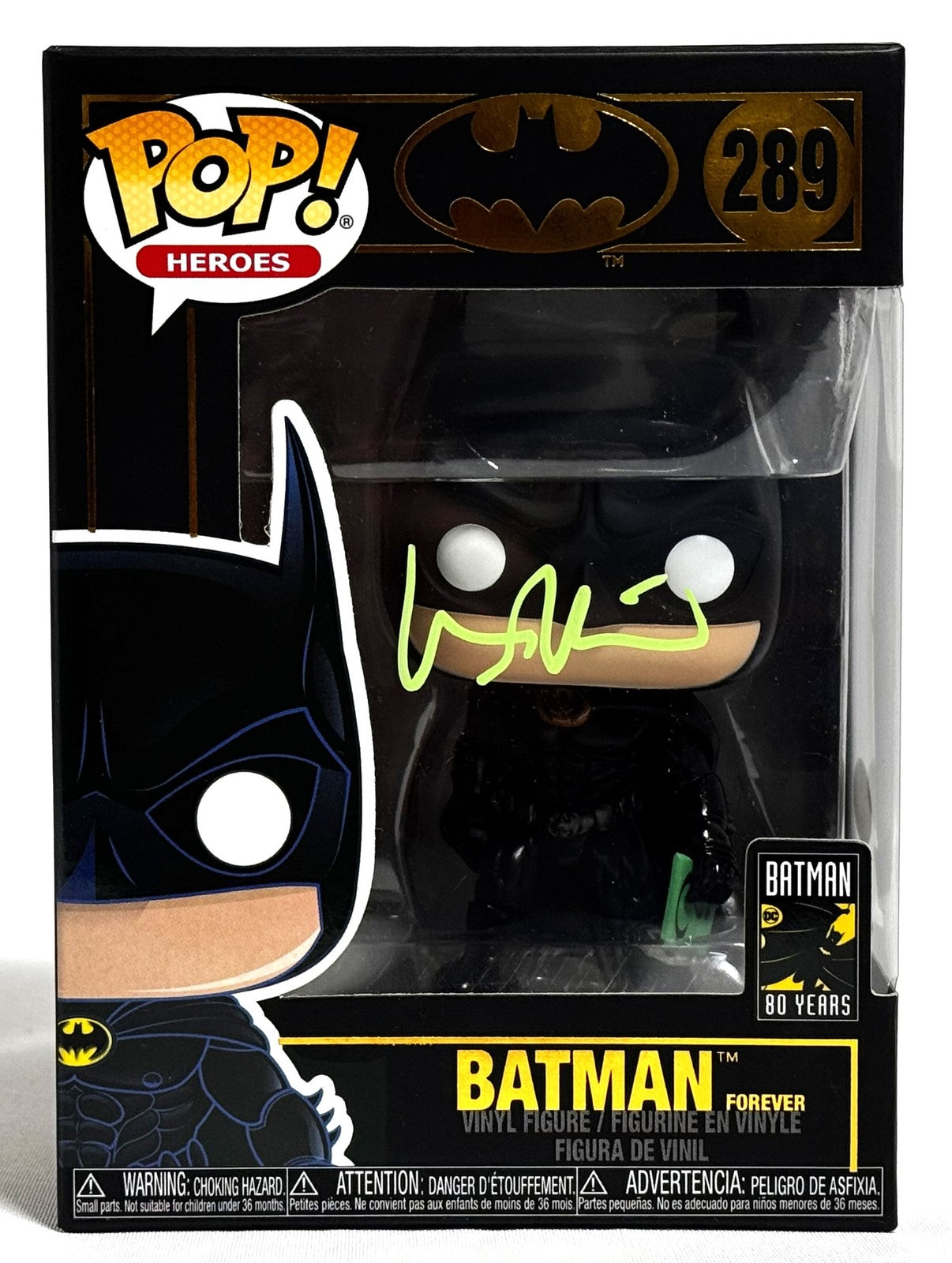 Val Kilmer Signed Batman Funko Pop Figurine #289