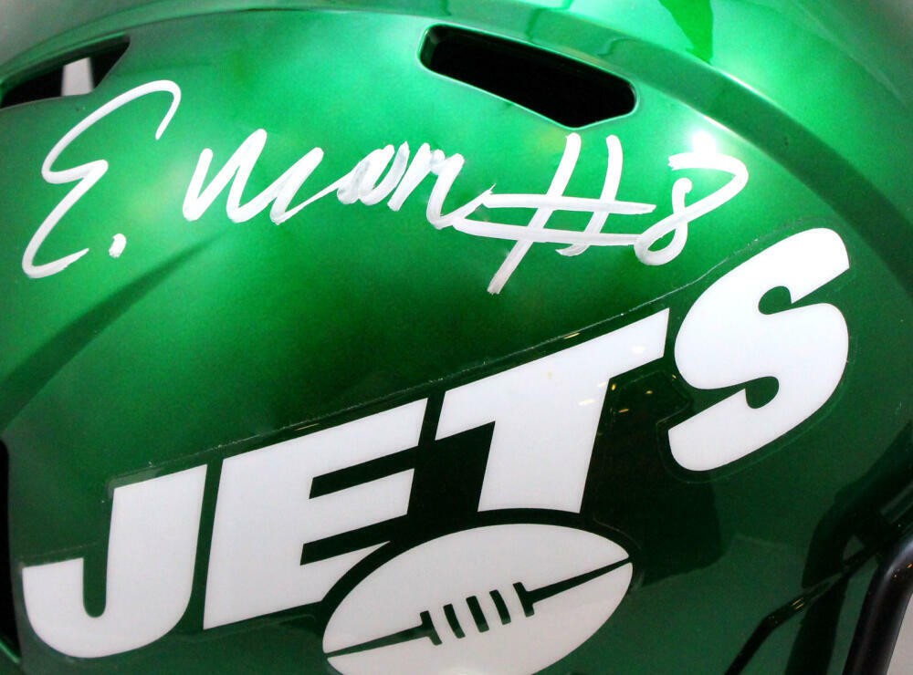 Elijah Moore Signed New York Jets Full Size Speed Helmet
