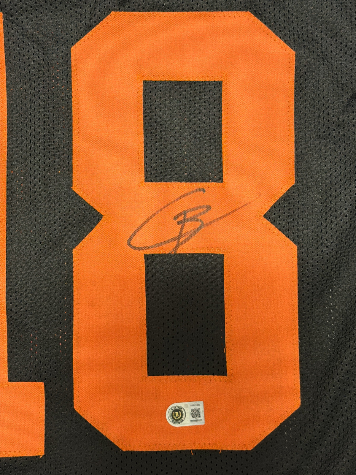 Cooper Barkate Signed Miami Hurricanes Black Custom Jersey