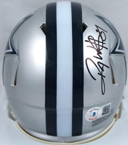 Roy Williams Signed Dallas Cowboys Speed Mini Helmet - 5x Pro Bowl Inscription