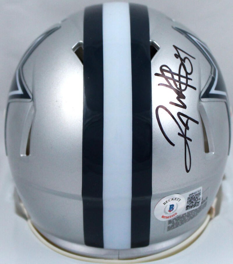 Roy Williams Signed Dallas Cowboys Speed Mini Helmet - 5x Pro Bowl Inscription