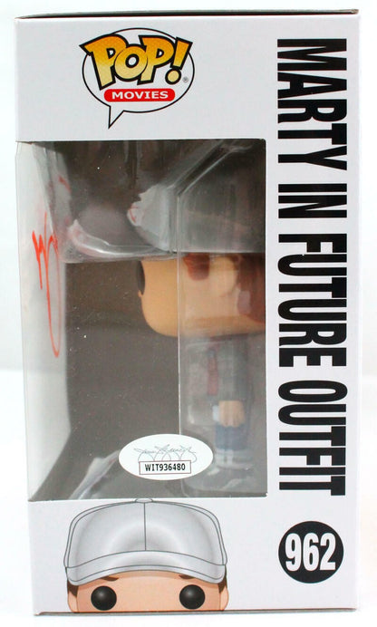 Michael J. Fox Signed Marty McFly Funko Pop Figurine #962