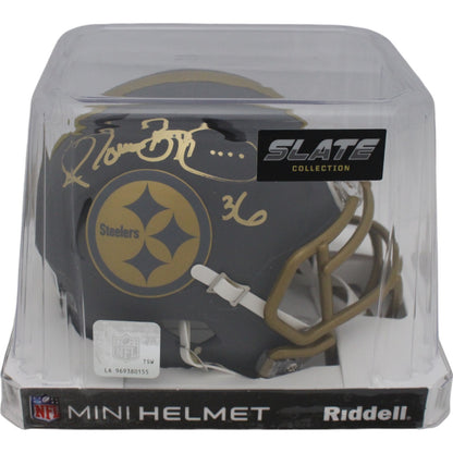 Jerome Bettis Pittsburgh Steelers Signed Slate Mini Helmet