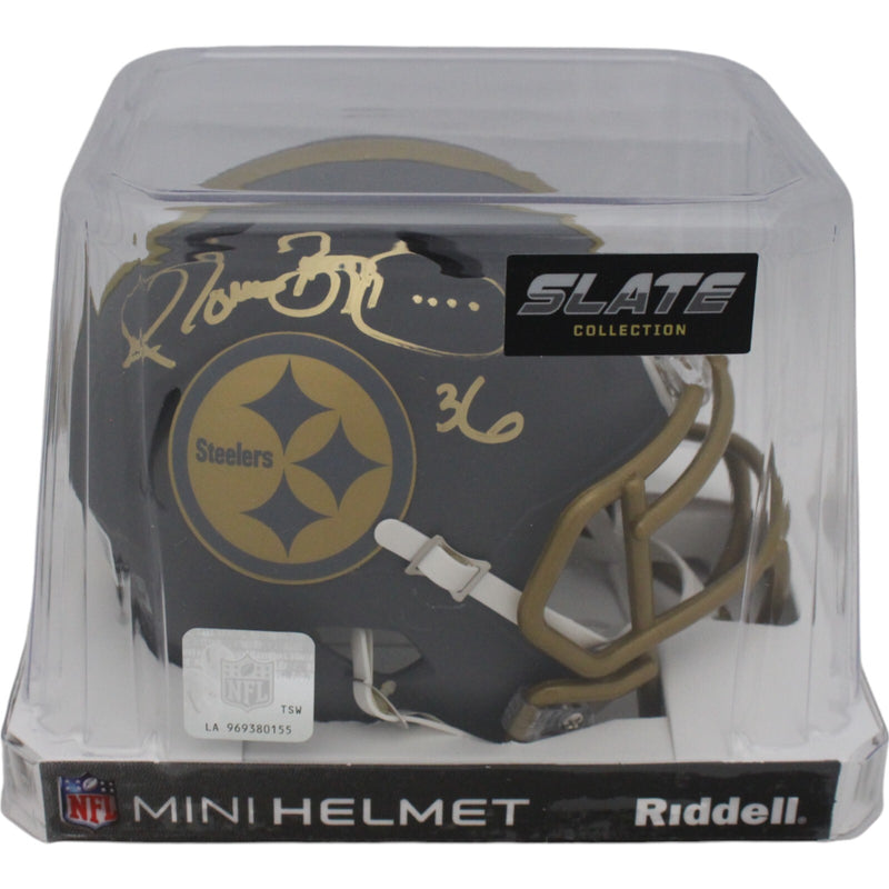 Jerome Bettis Pittsburgh Steelers Signed Slate Mini Helmet