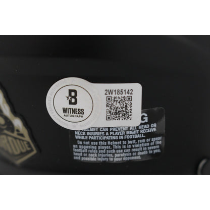 Aidan O'Connell Autographed Purdue Boilermakers Black Mini Helmet