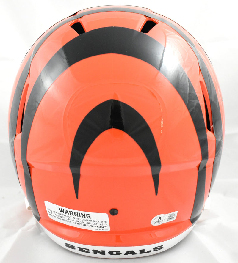 Ja'Marr Chase Autographed Cincinnati Bengals Full Size Speed Helmet