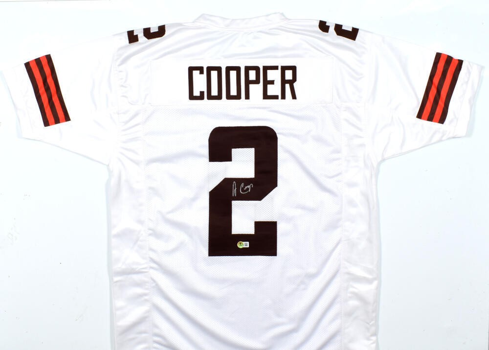 Amari Cooper Autographed Cleveland Browns White Custom Jersey