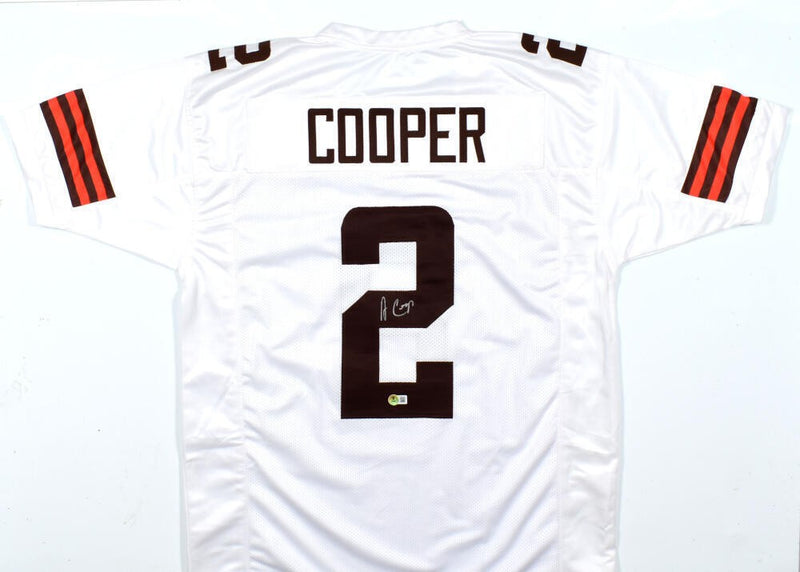 Amari Cooper Autographed Cleveland Browns White Custom Jersey