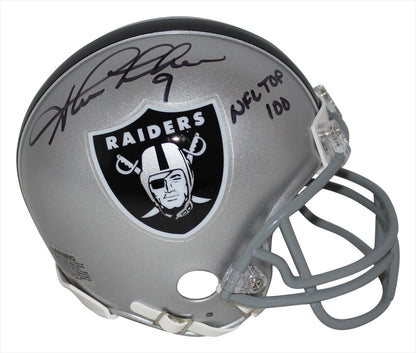Shane Lechler Autographed Oakland Raiders NFL 100 Mini Helmet BAS