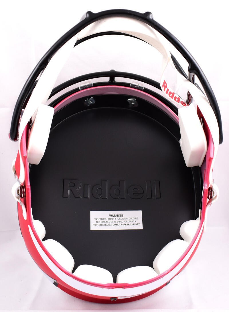 T.J. Watt Signed Wisconsin Badgers Full Size Amp Speed Helmet
