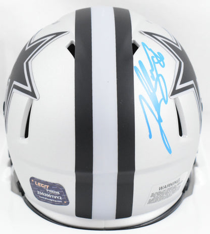 Luke Schoonmaker Signed Dallas Cowboys Rave Speed Mini Helmet