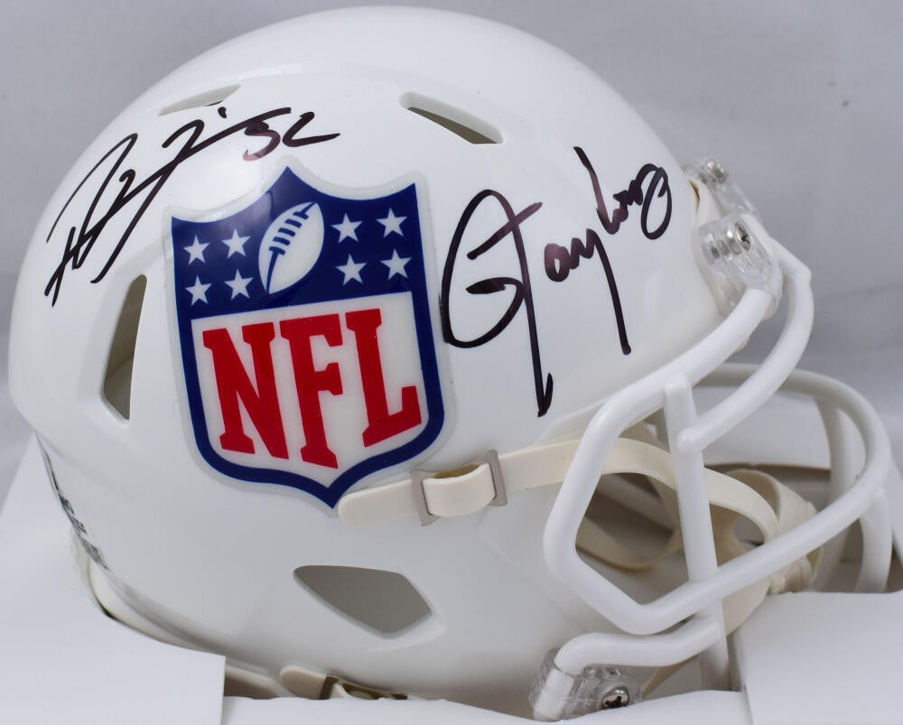 Ray Lewis & Lawrence Taylor Autographed NFL Speed Mini Helmet - Black