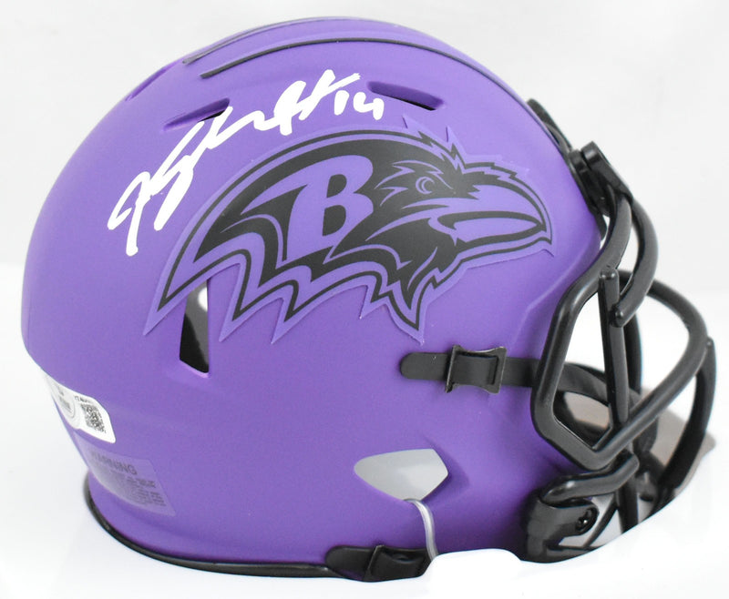 Kyle Hamilton Autographed Baltimore Ravens Rave Speed Mini Helmet