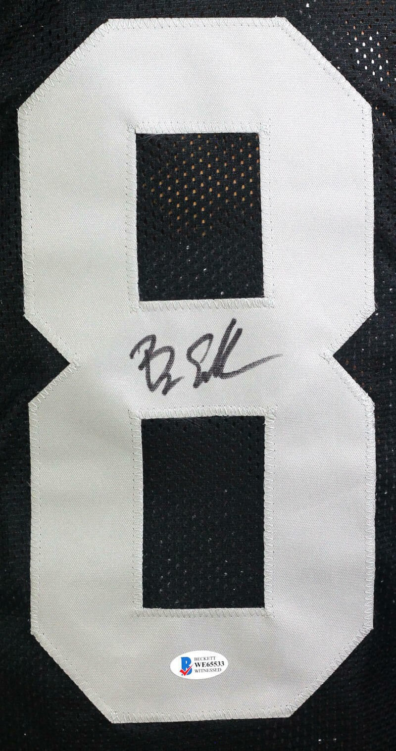 Bryan Edwards Signed Black Custom Jersey