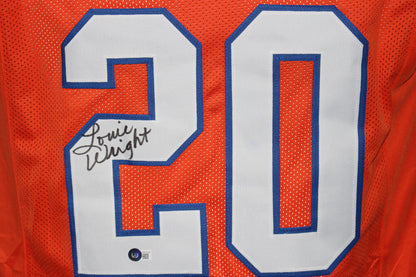Louie Wright Autographed Denver Broncos Custom Jersey - Orange XL