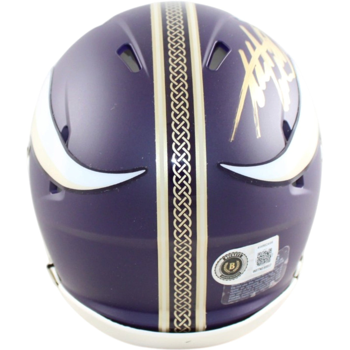 Adrian Peterson Signed Minnesota Vikings Rivalries Mini Helmet