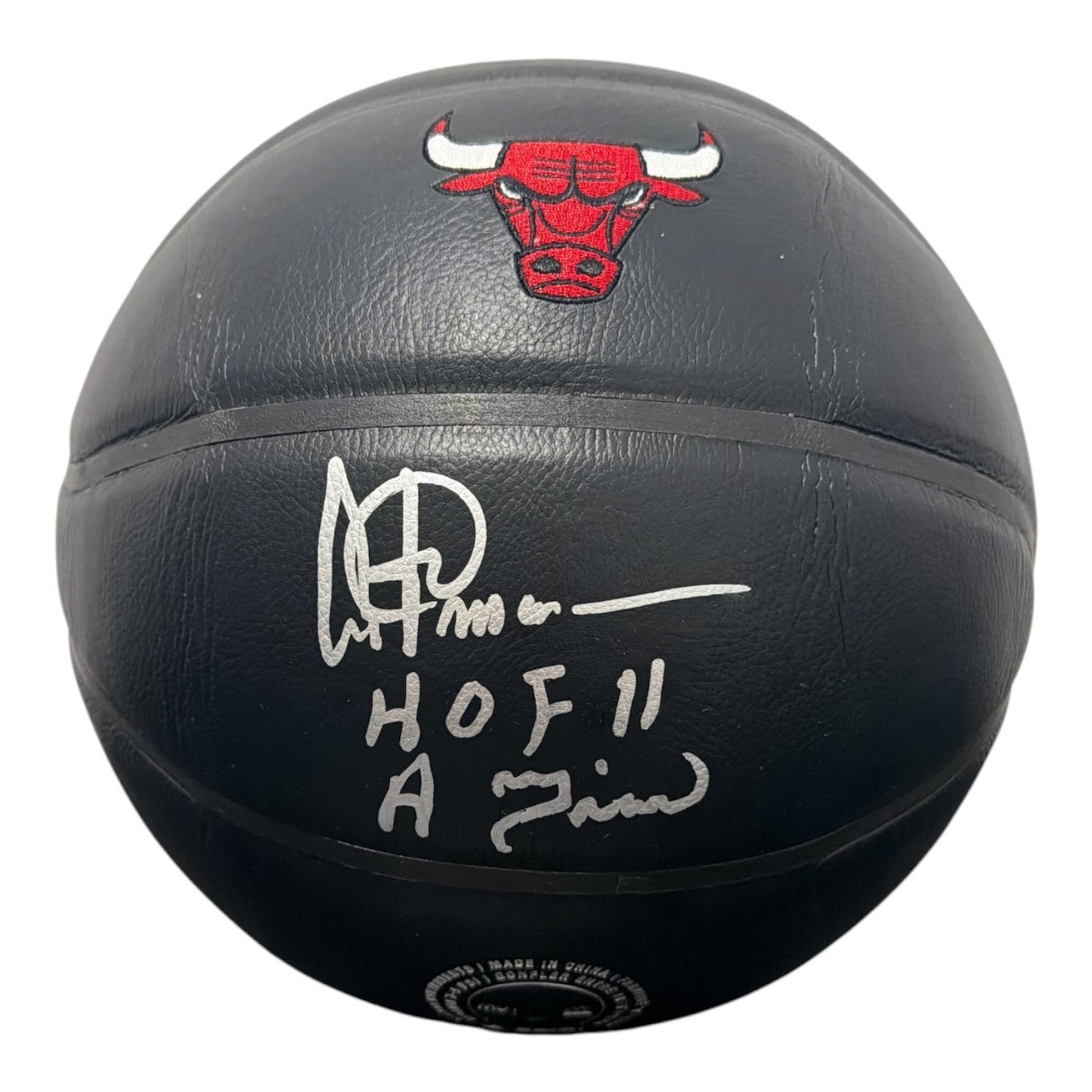 Artis Gilmore Signed Chicago Bulls Premier Black Basketball