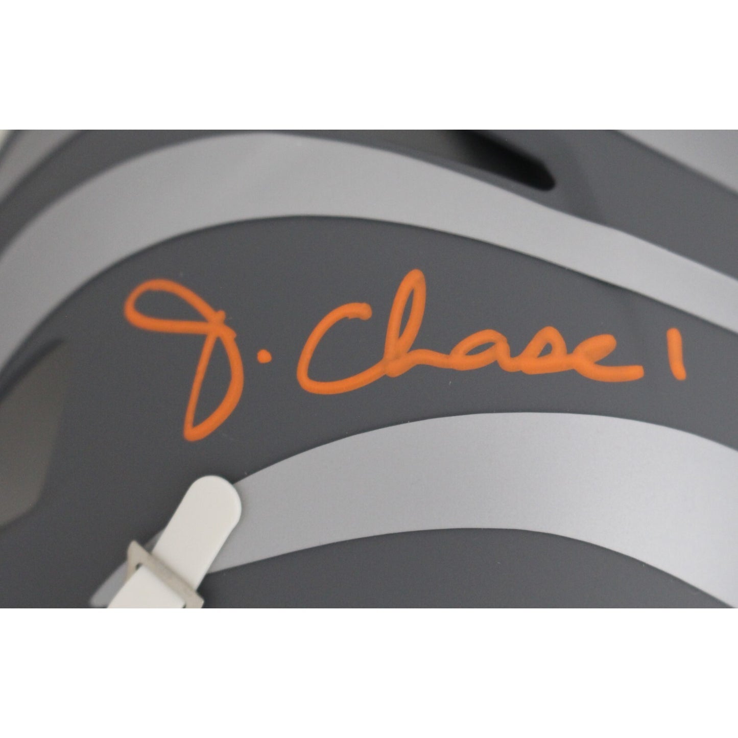 Ja'Marr Chase Cincinnati Bengals Slate Speed Mini Helmet Autographed