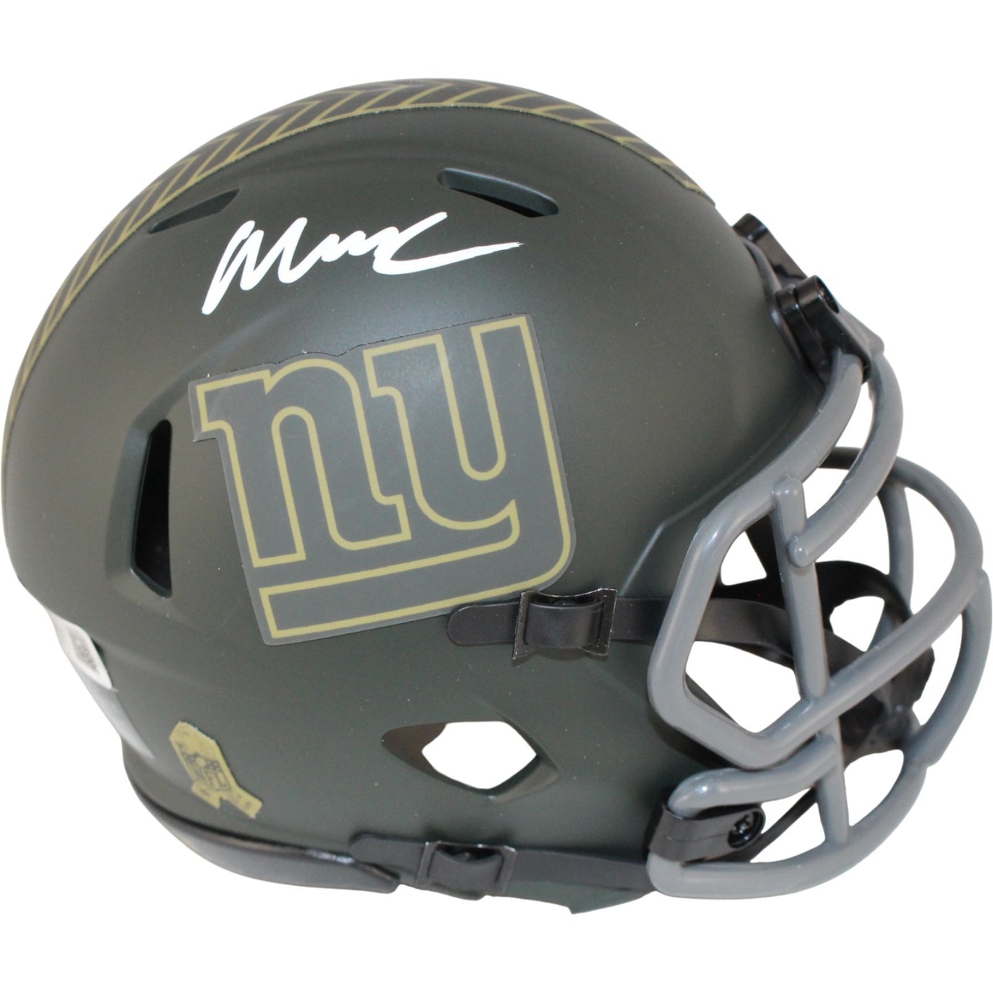 Abdul Carter Signed New York Giants 2025 Salute to Service Mini Helmet