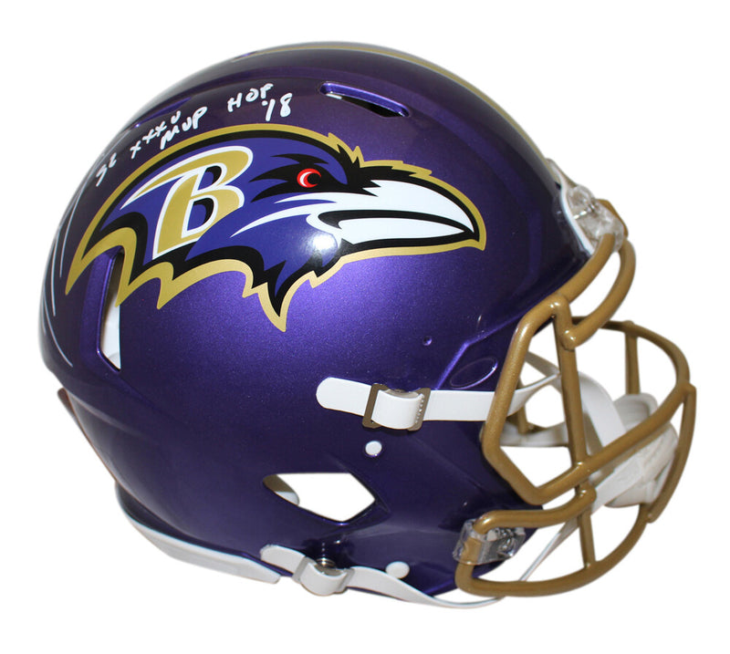 Ray Lewis Signed Baltimore Ravens Authentic Flash Speed Full Size Helmet