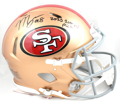 Mykel Williams Signed San Francisco 49ers Full Size Speed Authentic Helmet