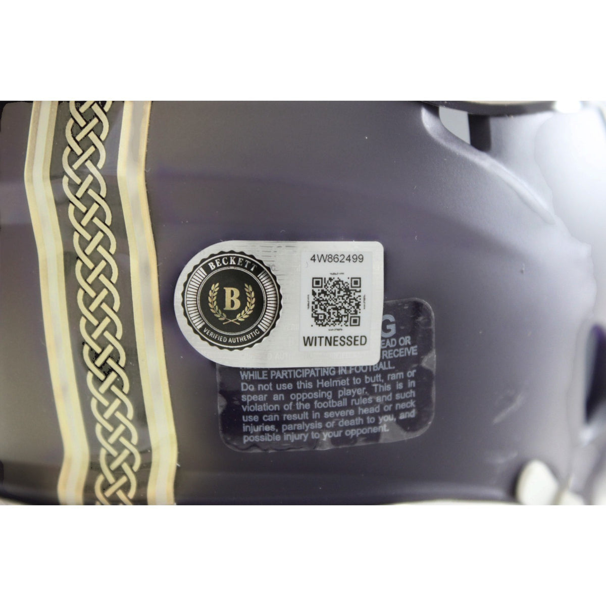 Adrian Peterson Signed Minnesota Vikings Rivalries Mini Helmet