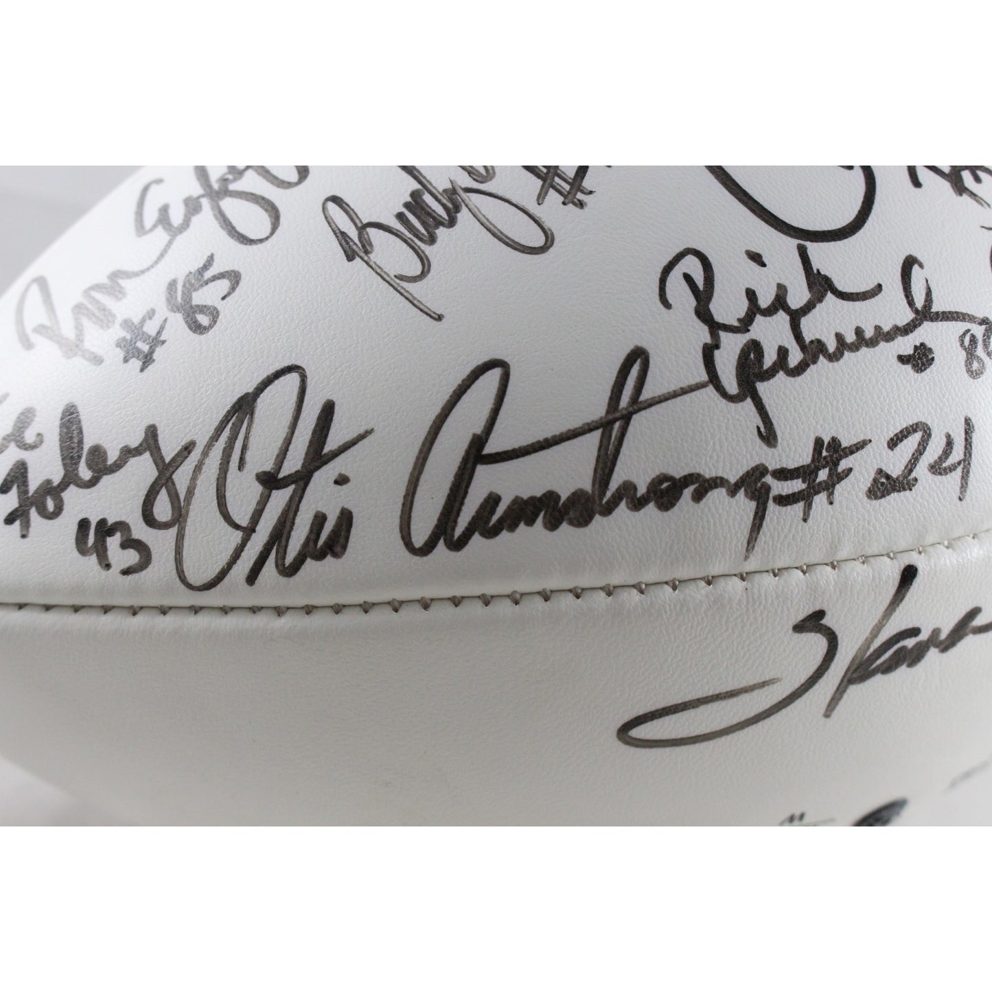 1977 Denver Broncos Team Signed Multi-Signature Football (15 Sigs)