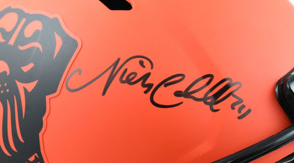 Nick Chubb Signed Cleveland Browns Rave Speed Authentic Helmet
