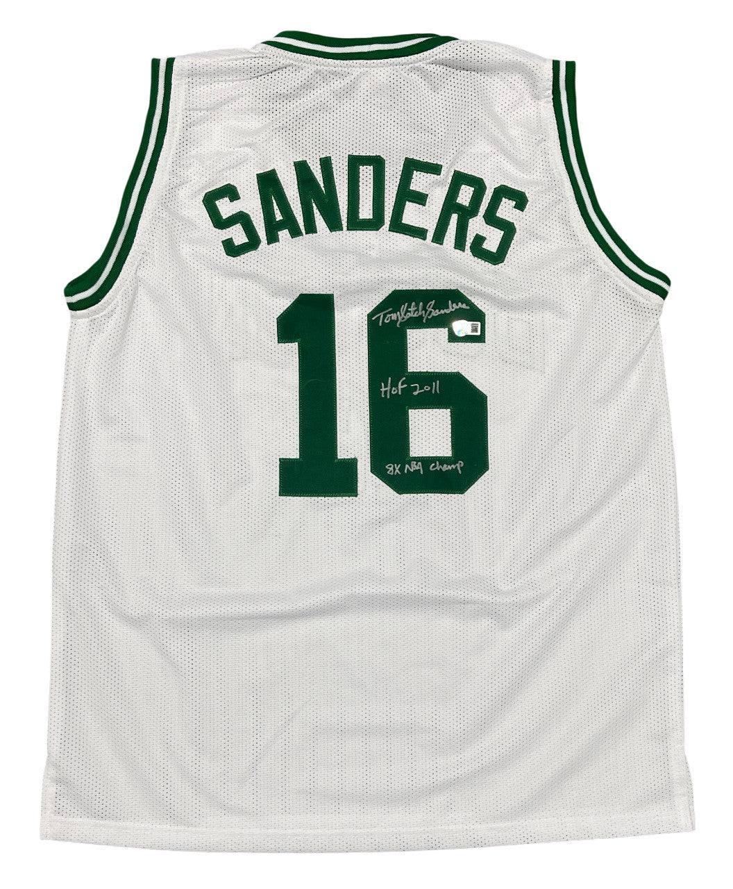 Tom "Satch" Sanders Signed Boston Celtics Custom Basketball Jersey BAS