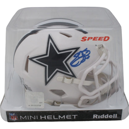 Emmitt Smith Dallas Cowboys 2022 Alternate Mini Helmet Autographed
