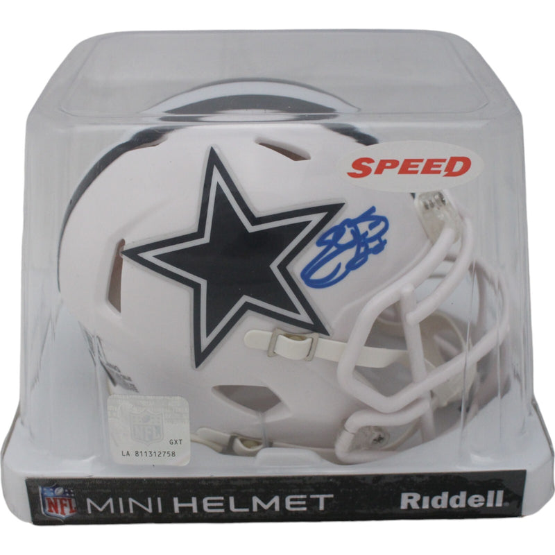 Emmitt Smith Dallas Cowboys 2022 Alternate Mini Helmet Autographed