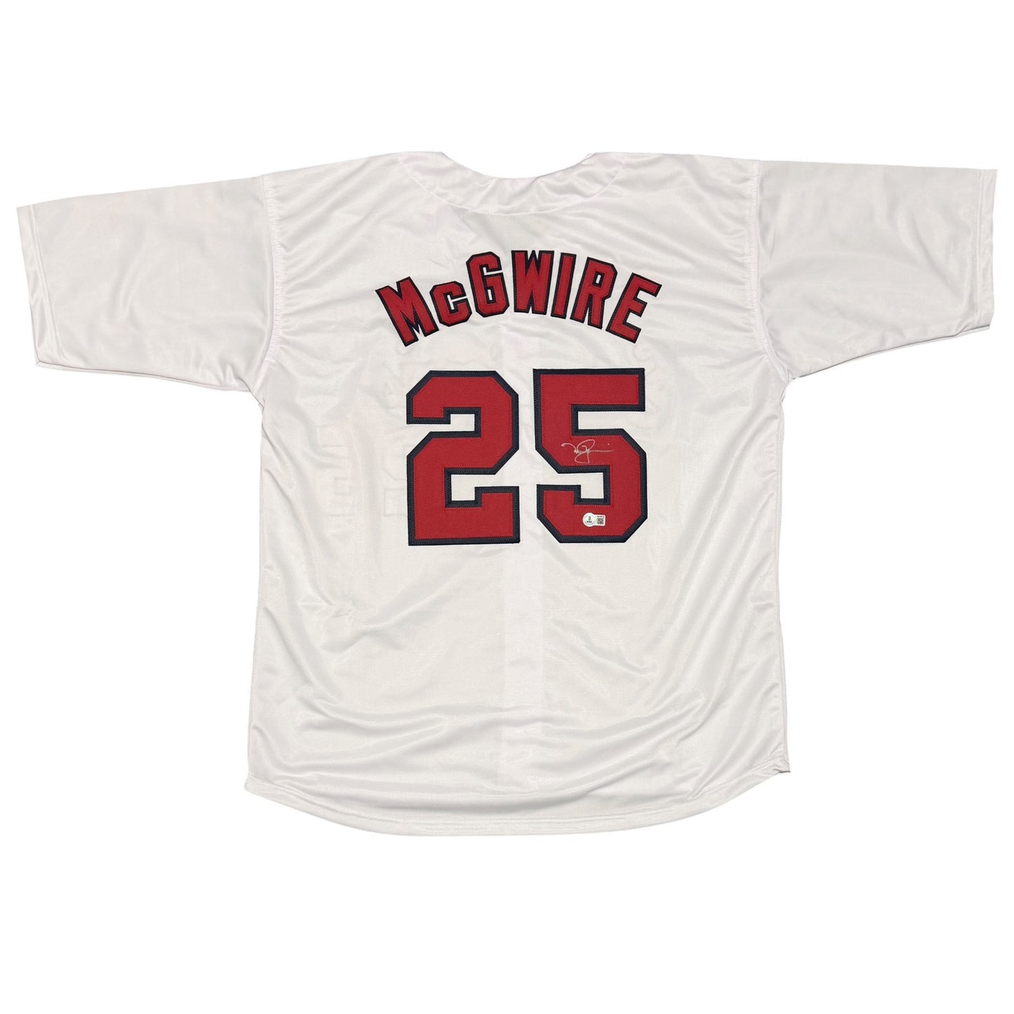 Mark McGwire St. Louis Cardinals Autographed Custom Jersey BAS COA