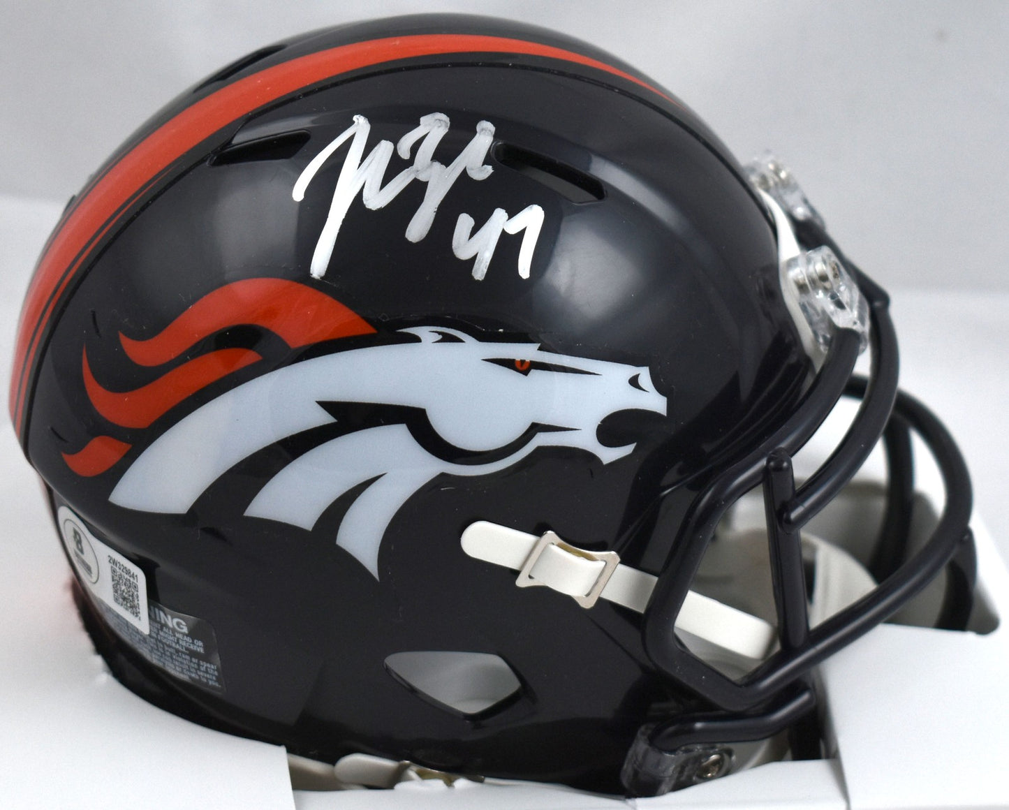John Lynch Signed Denver Broncos 1997-2013 Throwback Mini Helmet