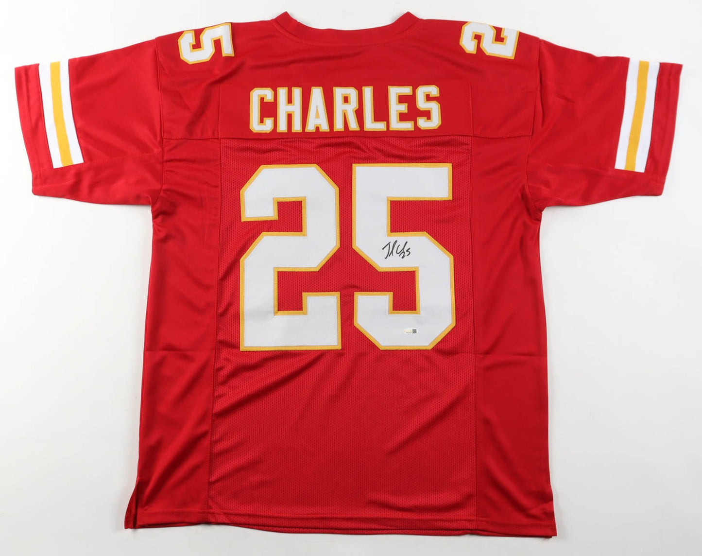 Jamaal Charles Autographed Kansas City Chiefs Red Custom Jersey