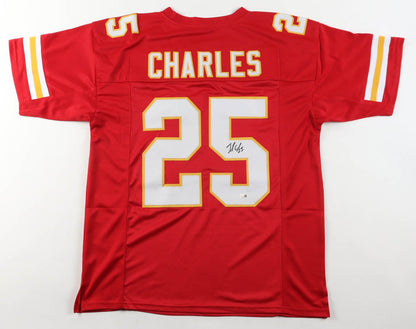 Jamaal Charles Autographed Kansas City Chiefs Red Custom Jersey